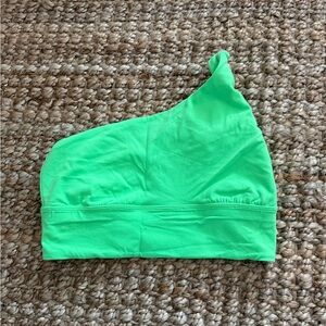 Asymmetrical Green Lulu Lemon Sports Bea
